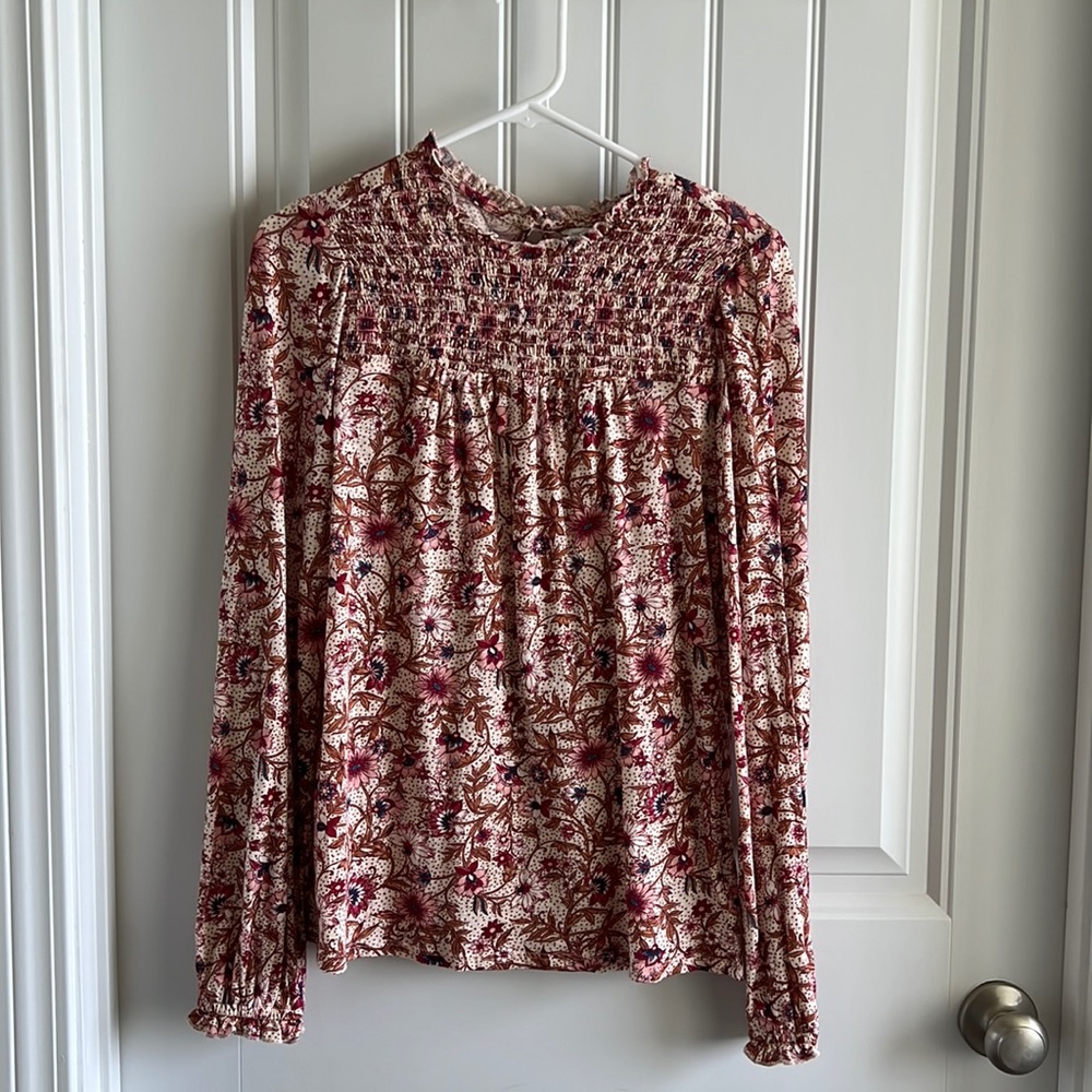 Lucky Brand Floral Long Sleeve Top